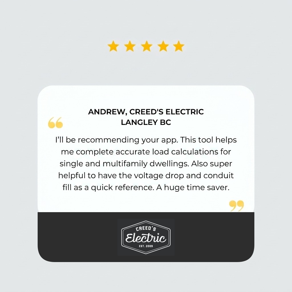 Creed Electric testimonial